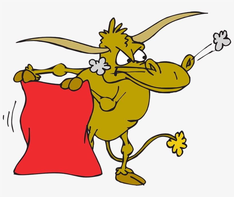 Cape Buffalo Clipart At Getdrawings - Waving A Red Flag In Front, transparent png download