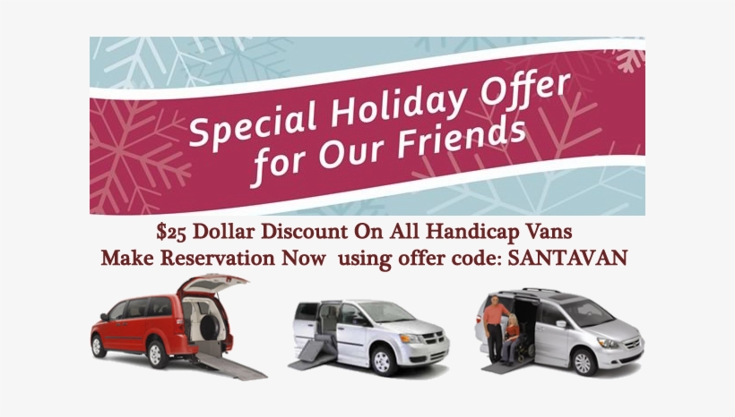 25 Dollar Off Handicap Van Rentals - Honda Mini Van, transparent png download
