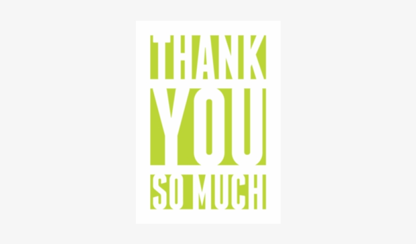 Thanks So Much - Poster, transparent png download