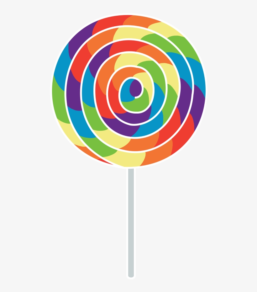 Lollipop Png - Rainbow Lollipop Png, transparent png download