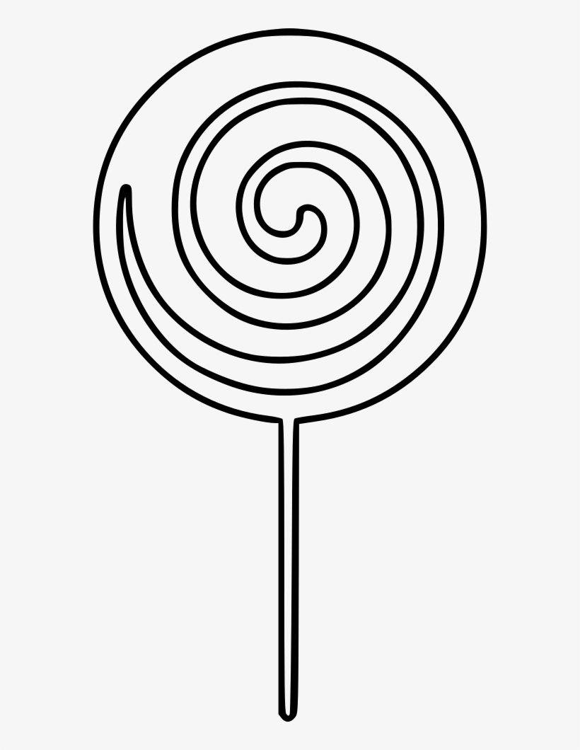 Lolipop Comments - Line Art, transparent png download