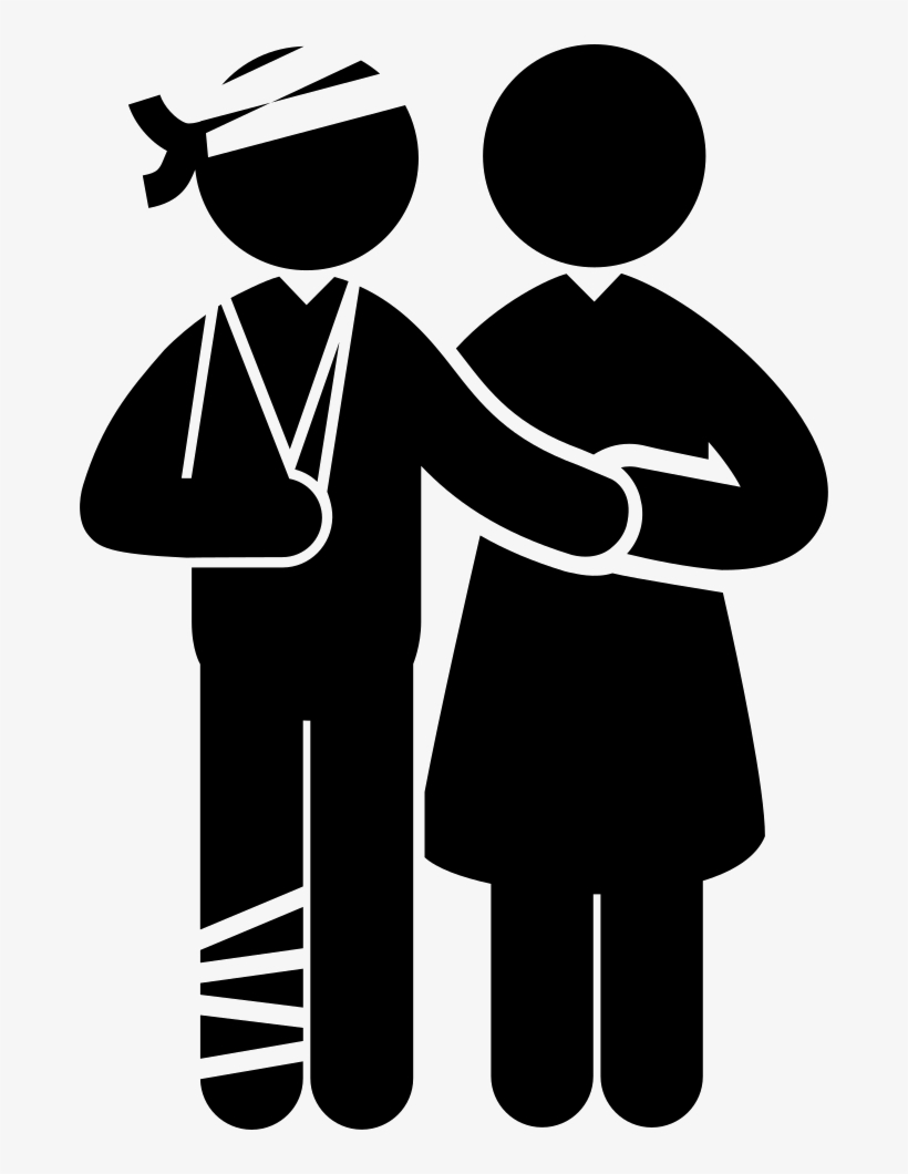 Patient With Bandages And A Doctor Comments - Relation Patient Soignant, transparent png download