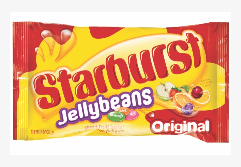 Starburst Jelly Beans 14oz Basic - Starburst Jellybeans, Original - 14 Oz Bag, transparent png download