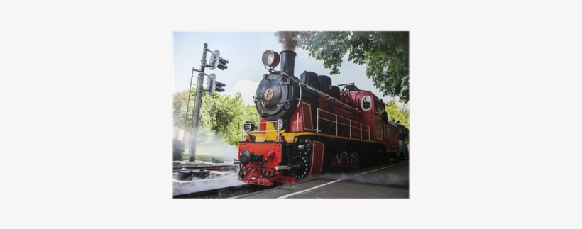 Steam Locomotive Blowing Off The Smoke Poster • Pixers® - Steam Locomotive, transparent png download