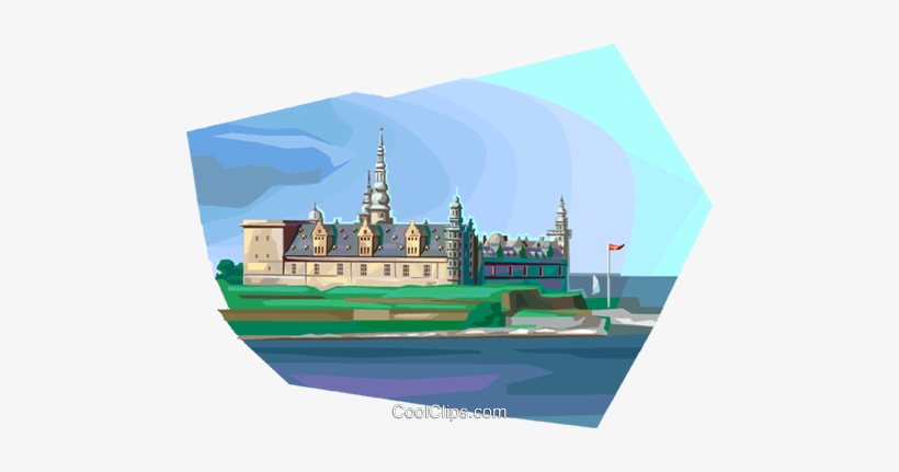 Denmark's Kronborg Castle Royalty Free Vector Clip - Castle, transparent png download