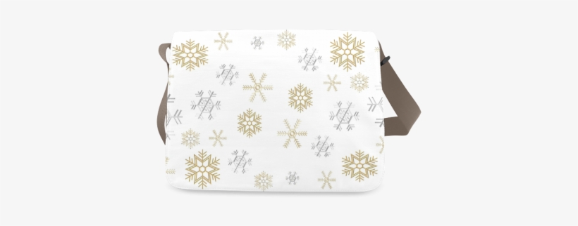 Silver And Gold Snowflakes On A White Background 2 - Silver, transparent png download