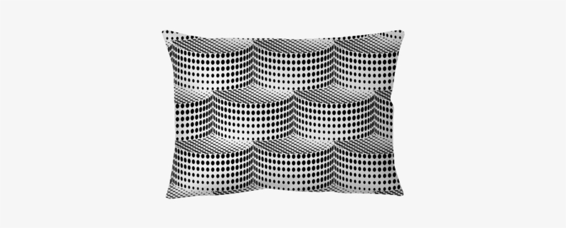3d Cylinders Halftone Geometric Vector Seamless Pattern - Cushion, transparent png download