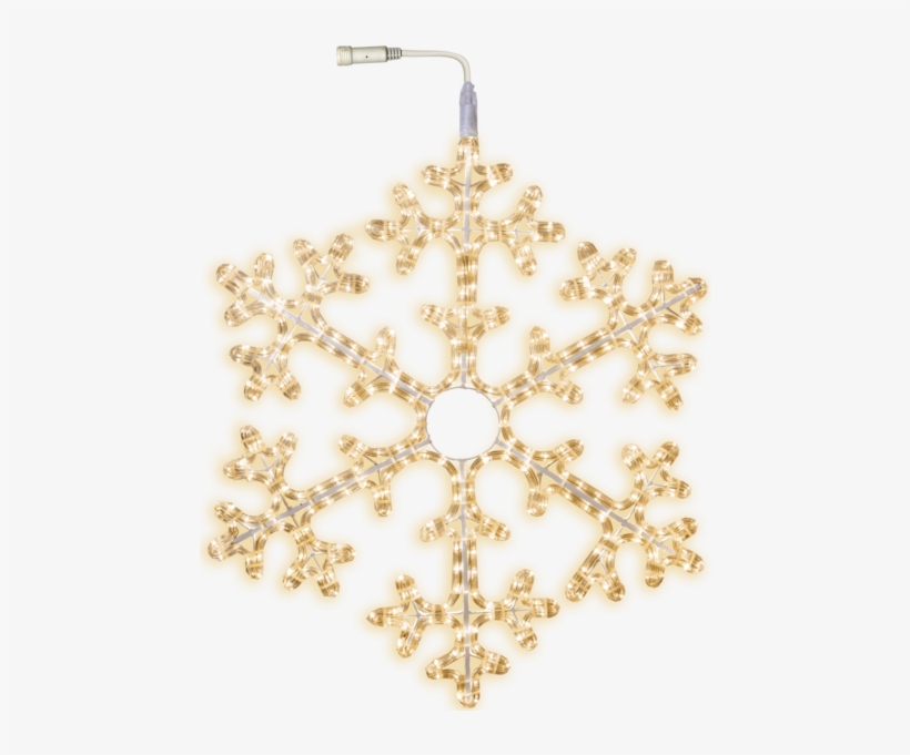 Snowflake Connectstar - Star 75 Cm Outdoor Box Snowflake Rope Light Silhouette, transparent png download
