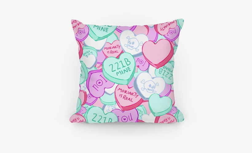 Sherlock Valentines Hearts Pillow - Sherlock Valentines Hearts Tote Bag: Funny Tote Bag, transparent png download