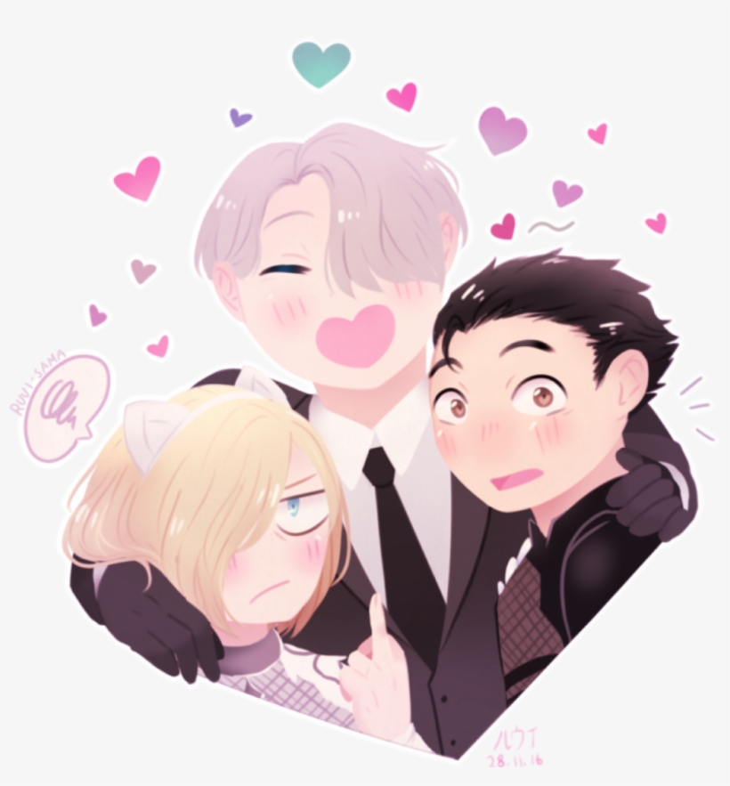 #yurionice #yuurionice #victor #viktor #victornikiforov - Cartoon, transparent png download