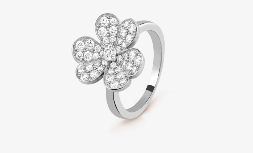 Frivole Ring, 1 Flower - Van Cleef & Arpels Frivole Ring Woman 8 Flowers, transparent png download