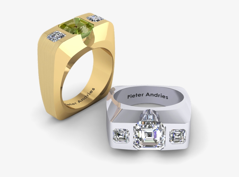 Gents Band 2up - Titanium Ring, transparent png download