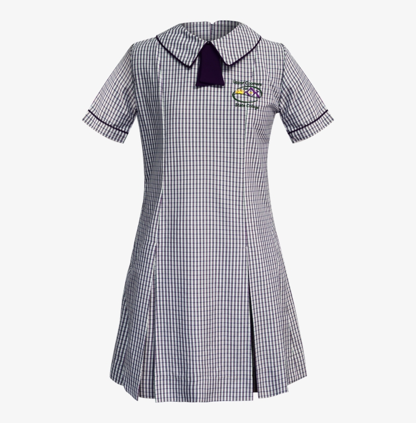 School Uniform Dress Front View - Polo Shirt, transparent png download