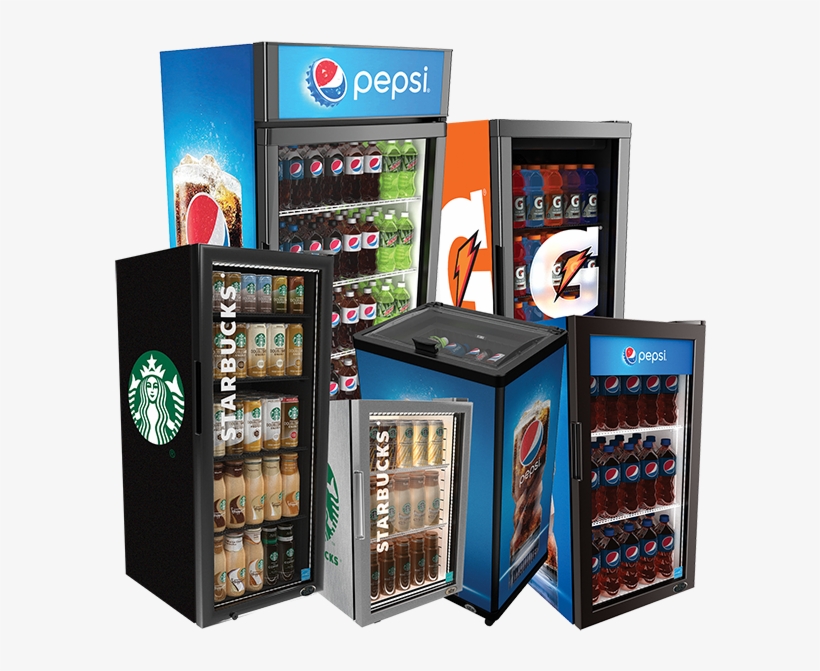 Transparent Display Fridge - Pepsi Cooler Fridge, transparent png download
