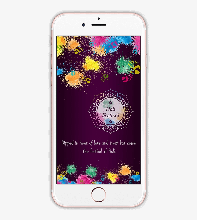 This Holi 2017, Wish Happy Holi To Your Family & Friends - Iphone, transparent png download