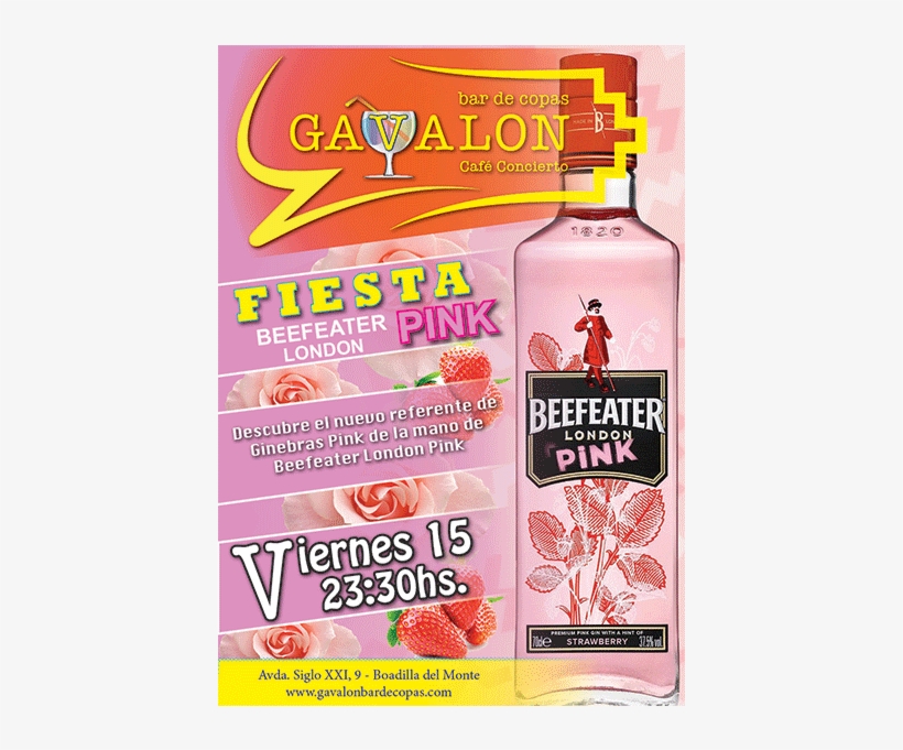 Pinkweb - Gin Beefeater Pink, transparent png download
