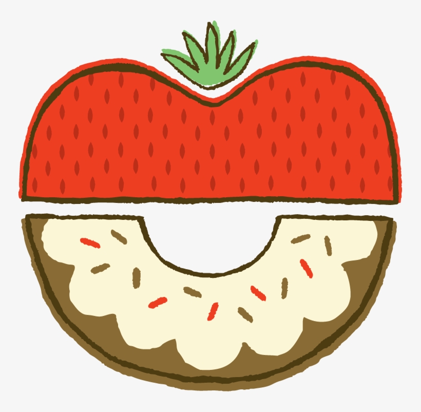 Donut Clipart , Png Download - Half Donut Png, transparent png download