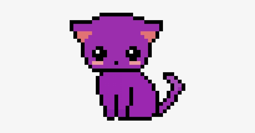 I Love Cats - Rainbow Cat Pixel Art, transparent png download