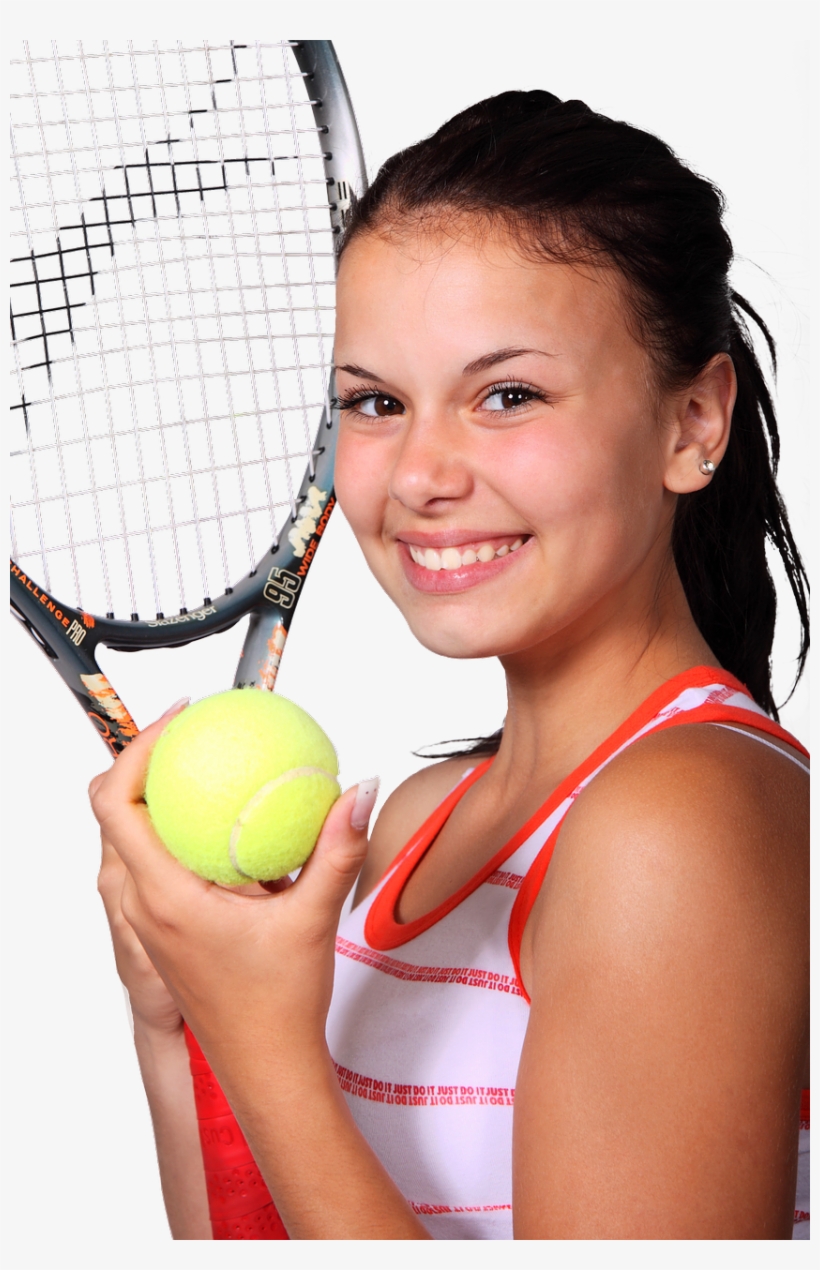 Tennis Fitness Sport Woman Girl Png Image - Lose Weight With Tennis, transparent png download