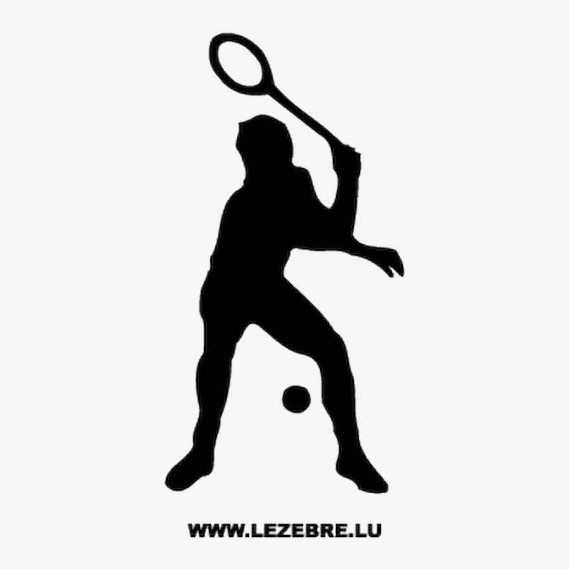 Sticker Joueur Tennis 2 - Cartoon Racquetball, transparent png download