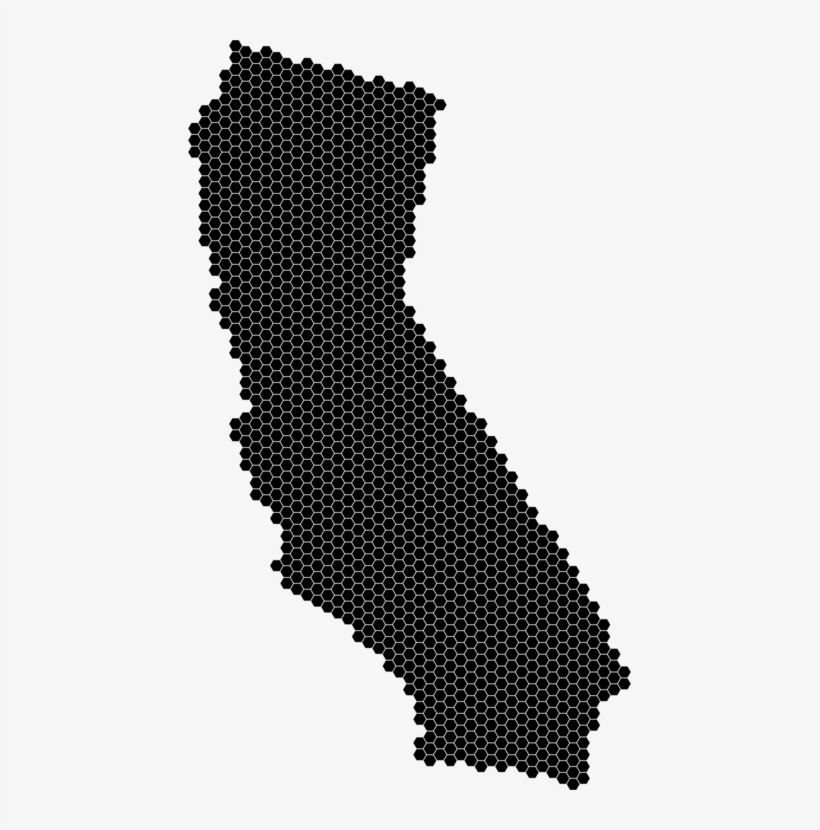 Mosaic Computer Icons Angle California Hexagon - California Graphic, transparent png download