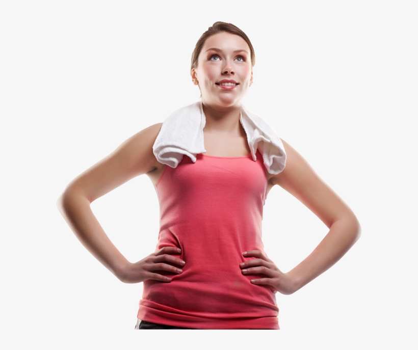 Smiling Happy Fitness Woman - Fitness Woman Transparent Background, transparent png download