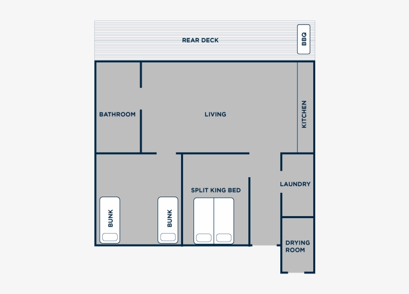 Jindabyne's Two Bedroom Family Apartment - Diagram, transparent png download