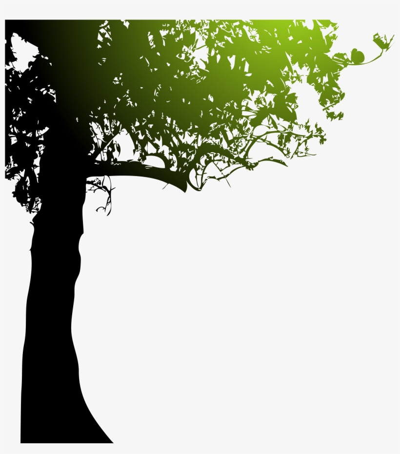 Silhouette Royalty Free Tree - Silueta De Arbol Clipart, transparent png download