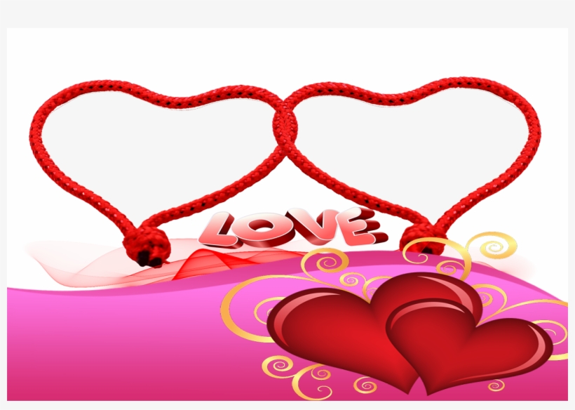 Molduras Para Fotos Namorados Gratis Photoshop Online - Heart, transparent png download