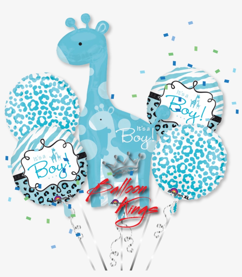 Its A Boy Giraffe Bouquet - Transparent Its A Boy Balloons, transparent png download