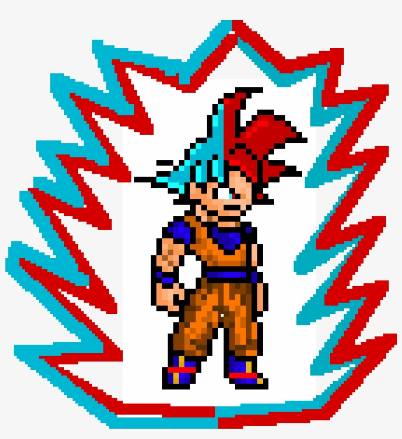 Half And Half Which Is Better By Its A Boy - Pixel Goku Ultra Instinct, transparent png download