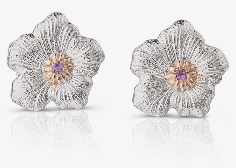 Gardenia Small Button Earrings, transparent png download