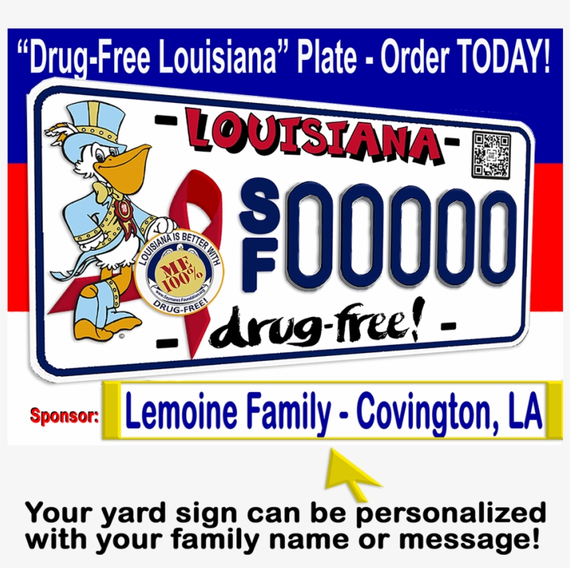 Yard Sign Mock Up - Louisiana Regions Map, transparent png download
