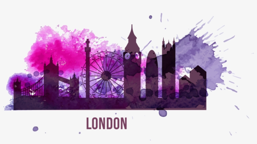 London1 - Taj Mahal Water Color, transparent png download