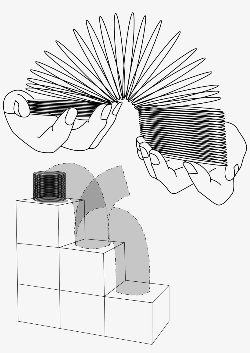 This Free Icons Png Design Of Metal Coil Toy - Slinky Clip Art, transparent png download