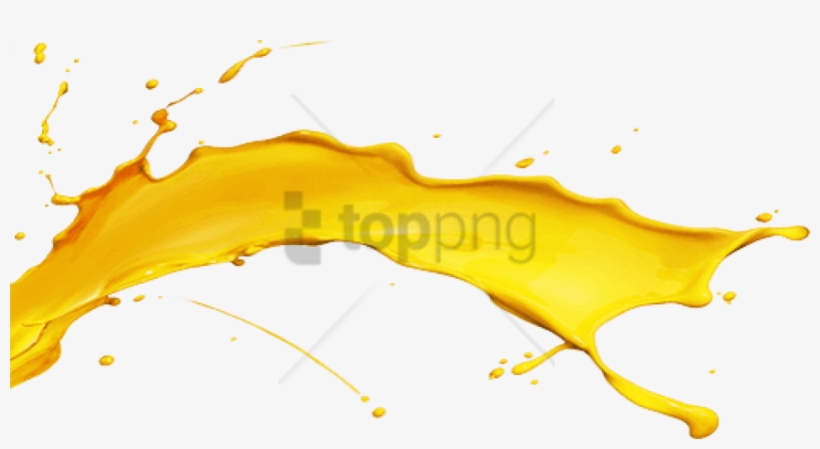Free Png Yellow Paint Splash Png Png Image With Transparent - Illustration, transparent png download