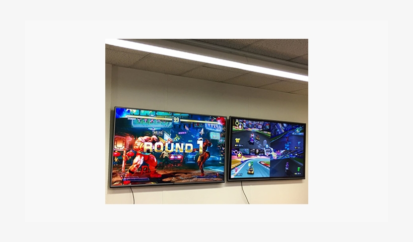 Street Fighter Et Mario Kart On The Program Of Our - Led-backlit Lcd Display, transparent png download