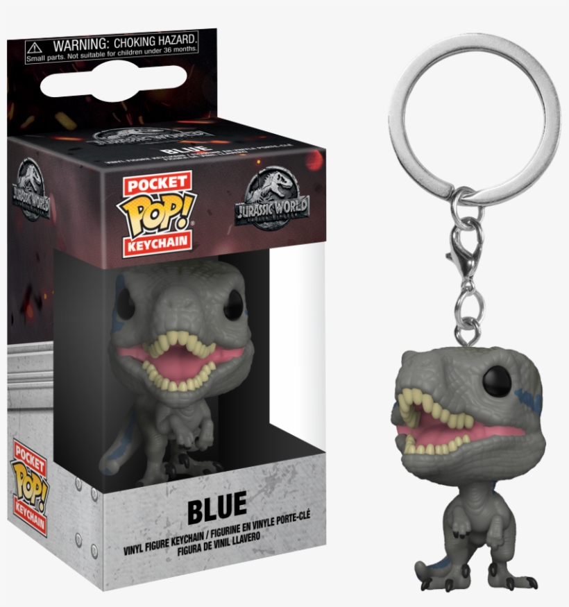 Jurassic - Pop Keychain Jurassic World Blue, transparent png download