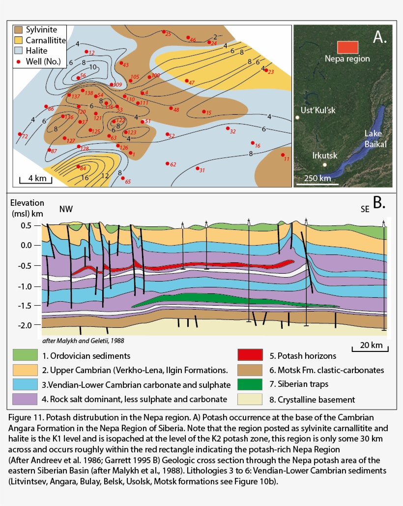 Largest Known Bedded Potash Deposit In Russia, Which - Diagram, transparent png download