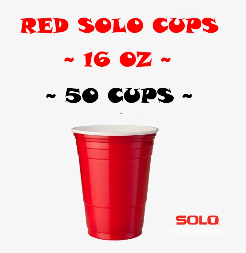 Beer Pong Cups 16oz 50 Stk - Poster, transparent png download