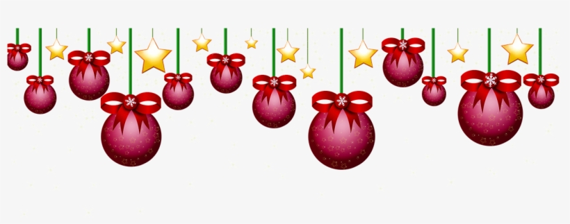 Christmas Christmas Baubles Stars Png Image - Decoração Natalina Em Png, transparent png download