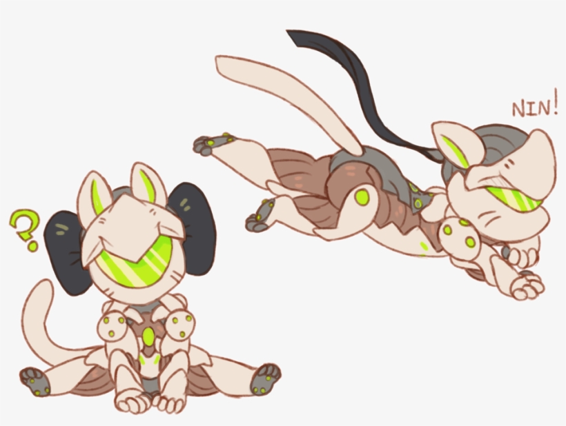 Pachimari Drawing Zenyatta - Genji Nya, transparent png download