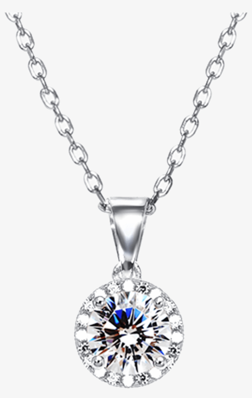Hearts & Arrows Necklace - Necklace Diamond For Girls, transparent png download