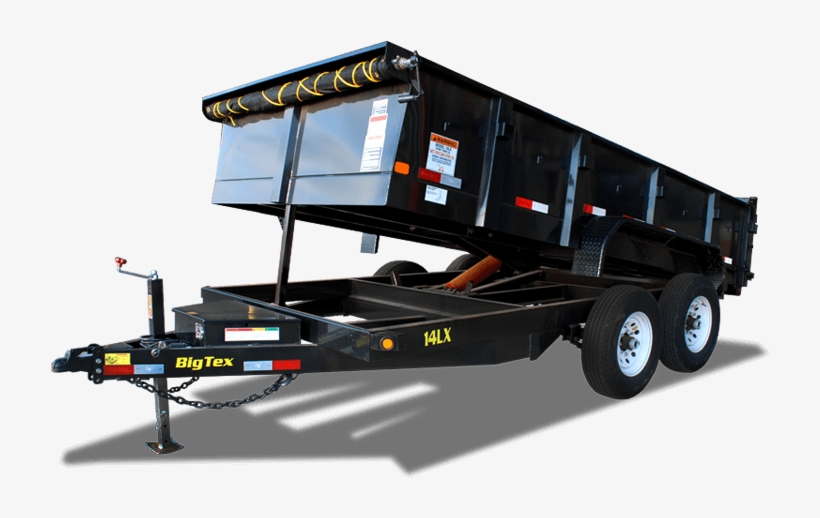 Big Tex 14lx 14k Tand Dump 83"x14 7sir 7k Hyd Jack, - Big Tex 14lx 14, transparent png download