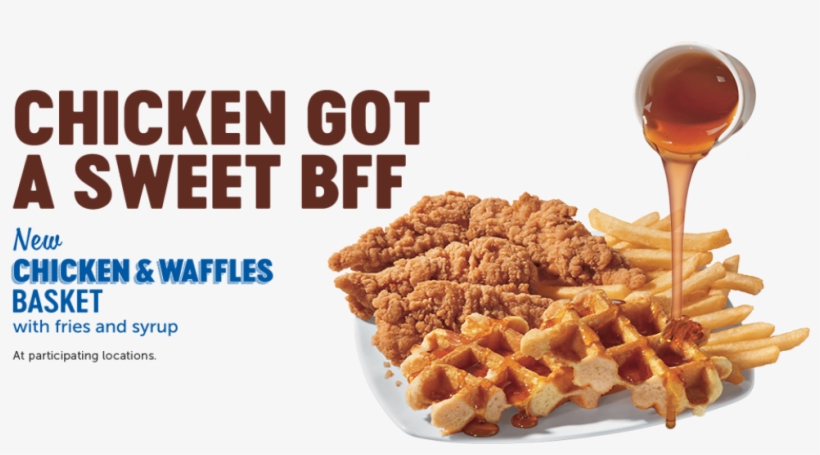 Food - Chicken And Waffles Basket Dq, transparent png download