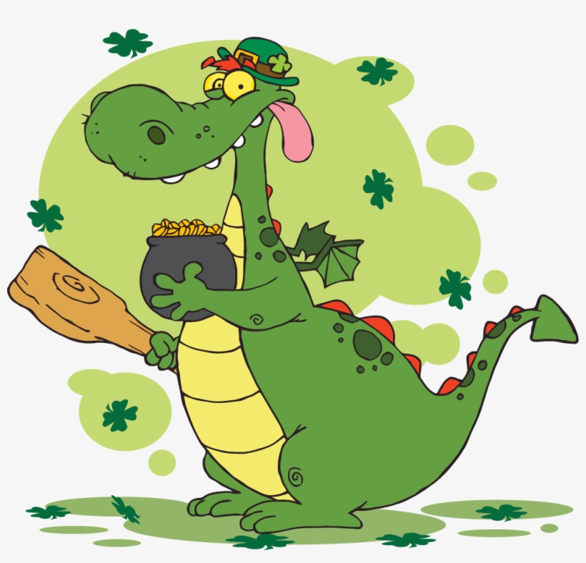 Happy St Patrick's Day Dragon, transparent png download