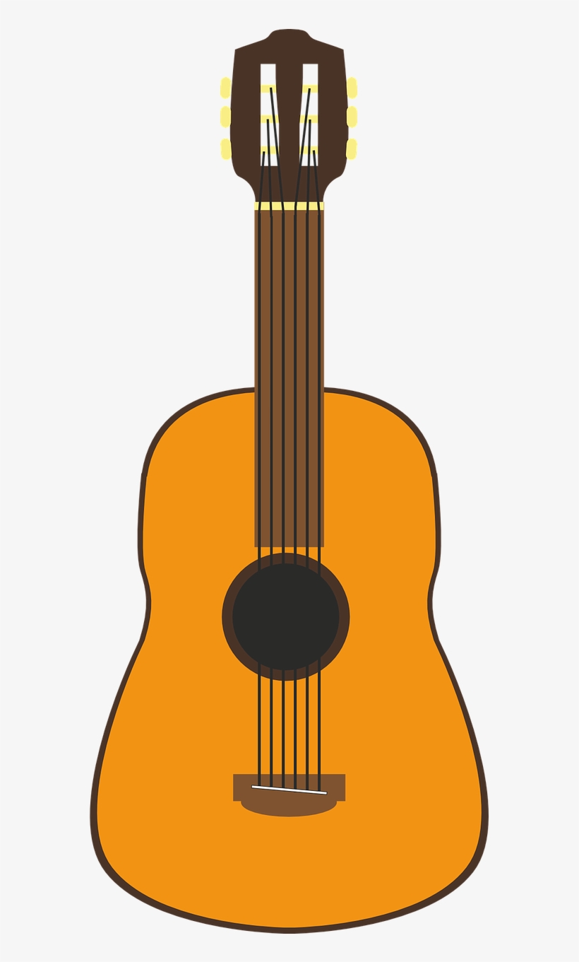 Guitar Vector Music Strings Png Image - Acoustic Guitar, transparent png download