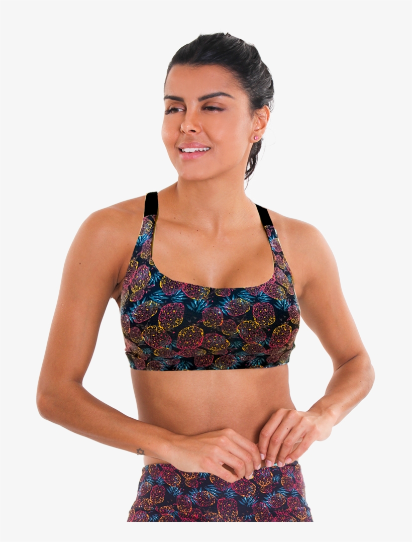 18503090 Aria Bra Iii Pineapple Party Image 1 - Brassiere, transparent png download