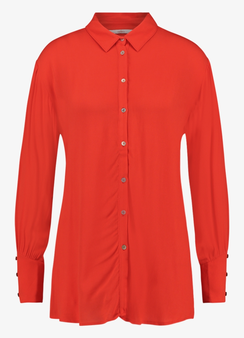 Rayas Blouse Red - Red Dress Shirt, transparent png download