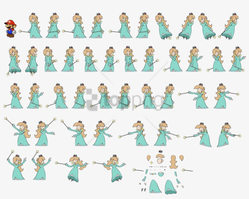 Free Png Paper Mario Rosalina Png Images Transparent - Rosalina Paper, transparent png download